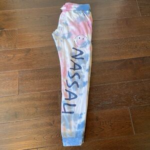 Nassau Bahamas Tie Dye Graphic Jogger Pants